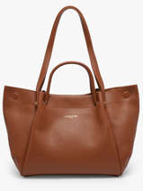 Schoudertas Foulonne Double Louisa Leder Lancaster Bruin foulonne double louisa 90